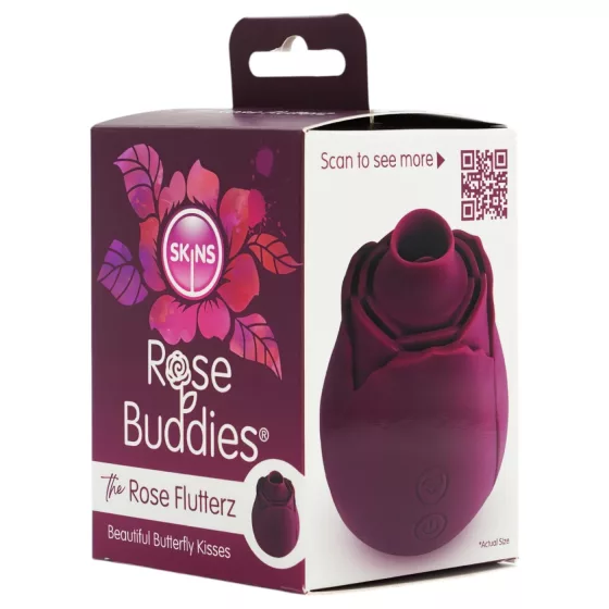 Skins Rose Flutterz - rechargeable clitoral vibrator (purple)