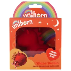   Unihorn Blaze Diablo - Rechargeable Unicorn Clitoral Vibrator (Red)