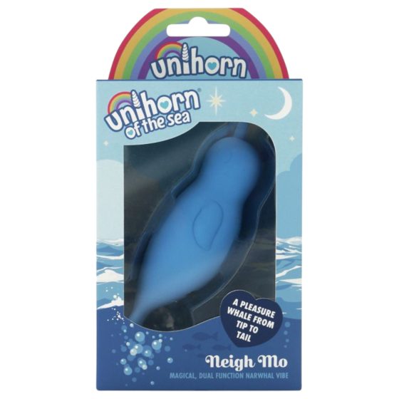 Unihorn Of The Sea - Rechargeable Narwhal Clitoral Stimulator (Blue)