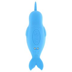   Unihorn Of The Sea - Rechargeable Narwhal Clitoral Stimulator (Blue)