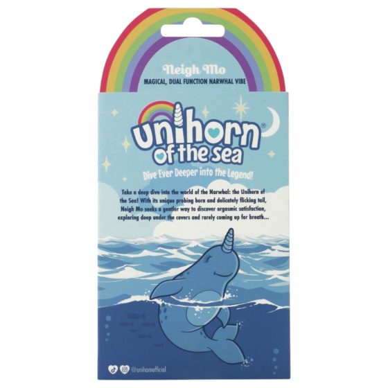 Unihorn Of The Sea - Rechargeable Narwhal Clitoral Stimulator (Blue)