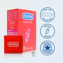Durex Feel Thin - lifelike feeling condom (18pcs)