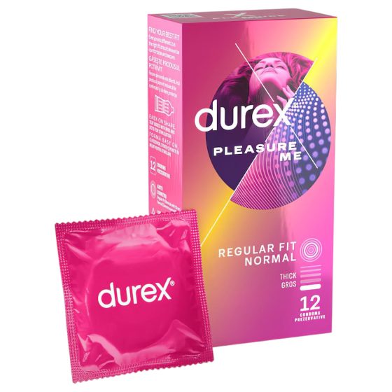 Durex Emoji PleasureMe - Ribbed & Dotted Condoms (Pack of 12)