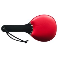 Rouge - genuine leather paddle with soft and hard side (red)
