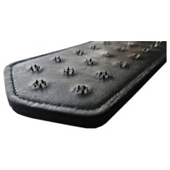 Rouge - genuine leather studded paddle (black)