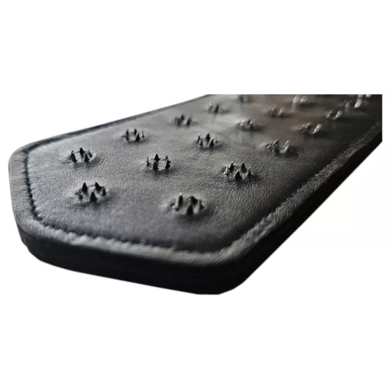 Rouge - Genuine Leather Studded Spanker (Black)