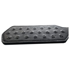 Rouge - genuine leather studded paddle (black)