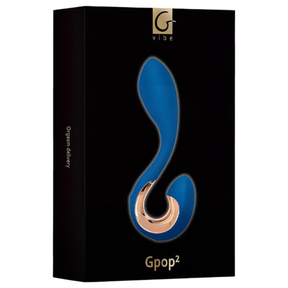 G-Vibe G-Pop 2 - Rechargeable, Waterproof G/P-Spot Vibrator (Blue)