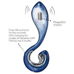   G-Vibe G-Pop 2 - Rechargeable, Waterproof G/P-Spot Vibrator (Blue)