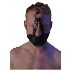Rouge - Genuine Leather Mask and Gag (Black)