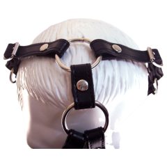 Rouge - Genuine Leather Mask and Gag (Black)