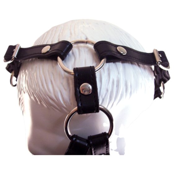 Rouge - genuine leather Hannibal mask (black)