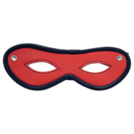 Rouge - Genuine Leather Open-Eye Mask (Red)