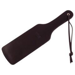 Rouge - genuine leather heart-shaped paddle (black)