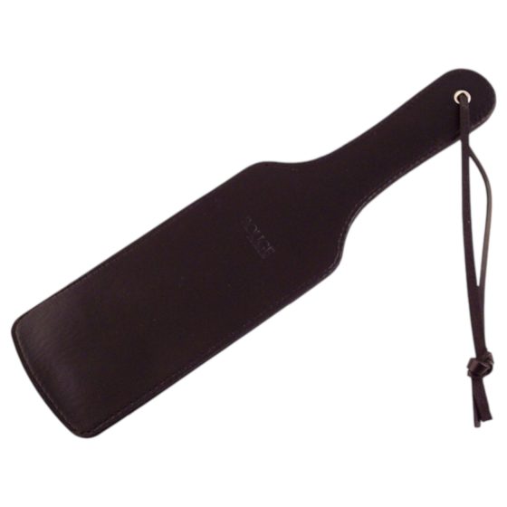 Rouge - genuine leather heart-shaped paddle (black)