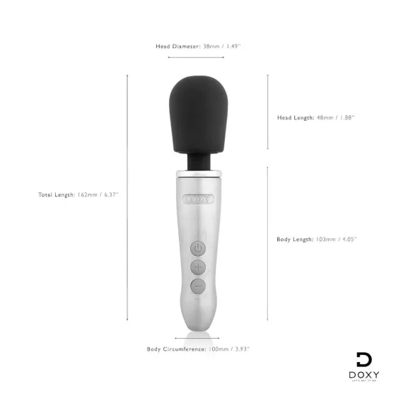 Doxy Go - Silver Massaging Vibrator