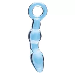 Clarity Utopian Mystique - ribbed glass anal dildo (clear)