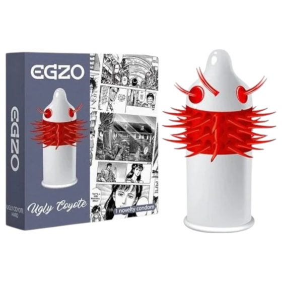 Egzo Ugly Coyote - long-spike condom (1 pc)