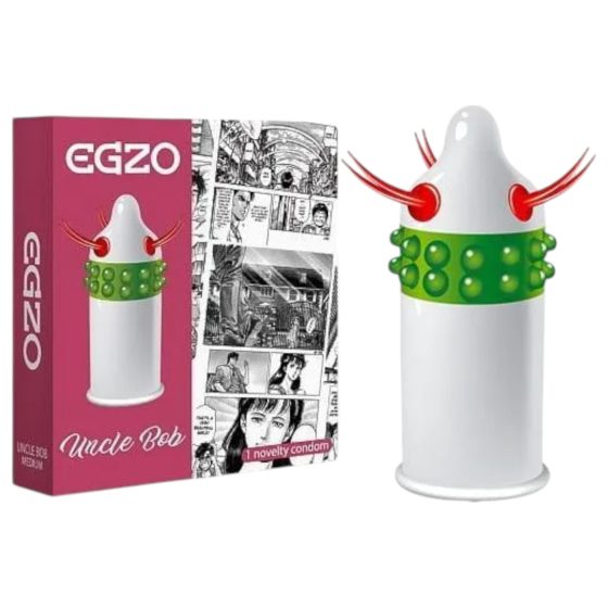 Egzo Uncle Bob - spiked condom with tentacles (1 pc)