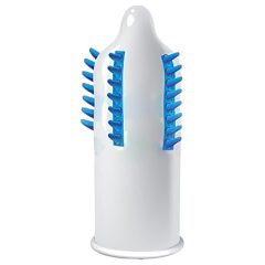 Egzo Tough Cat - ribbed condom with bristled rows (1 pc)