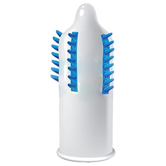 Egzo Tough Cat - ribbed condom with bristled rows (1 pc)