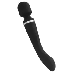   Lonely Boat - Battery-Powered 2-in-1 Massage Vibrator (Black) 
