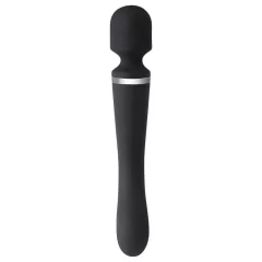   Lonely Boat - Battery-Powered 2-in-1 Massage Vibrator (Black) 