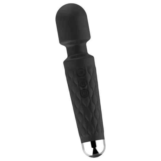 Lonely 20-Function Rechargeable Massaging Vibrator (Black)