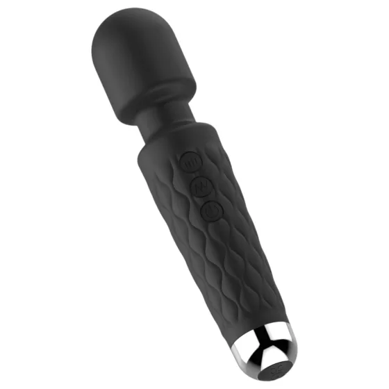 Lonely 20-Function Rechargeable Massaging Vibrator (Black)