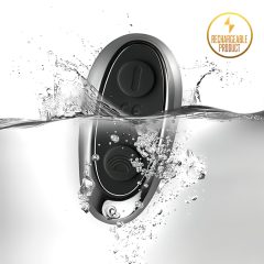   Rocks-Off - Rechargeable Black Anal Vibrator with Radio-Controlled Penis Ring