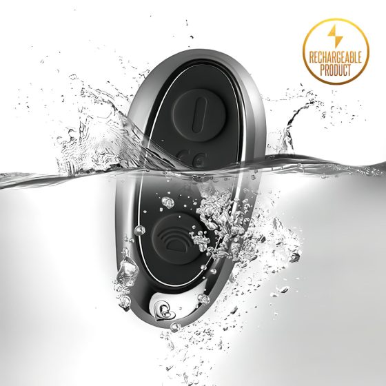Rocks-Off - Rechargeable Black Anal Vibrator with Radio-Controlled Penis Ring