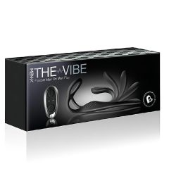   Rocks-Off - Rechargeable Black Anal Vibrator with Radio-Controlled Penis Ring