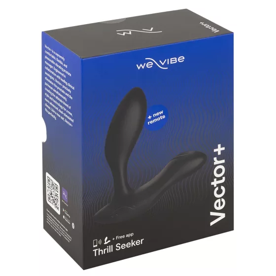 We-Vibe Vector+ - Rechargeable Smart Anal Vibrator (Black)