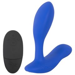   We-Vibe Vector+ - Rechargeable, waterproof, smart anal vibrator (blue)