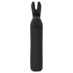   Happyrabbit Bullet - Rechargeable Bunny Wand Vibrator (Black)