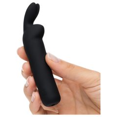   Happyrabbit Bullet - Rechargeable Bunny Wand Vibrator (Black)