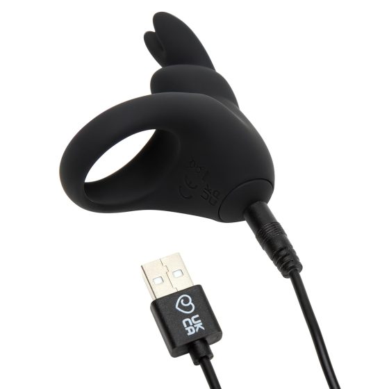 Happyrabbit Rechargeable Vibrating Penis Ring (Black)