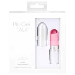   Pillow Talk Lusty - rechargeable, tongue-style vibrator (white-pink)