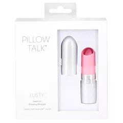   Pillow Talk Lusty - rechargeable, tongue-style vibrator (white-pink)