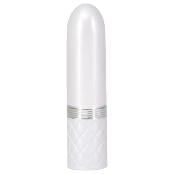 Pillow Talk Lusty - rechargeable, tongue-style vibrator (white-pink)