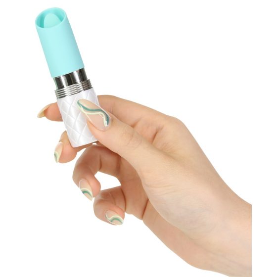 Pillow Talk Lusty - rechargeable tongue wand vibrator (turquoise)