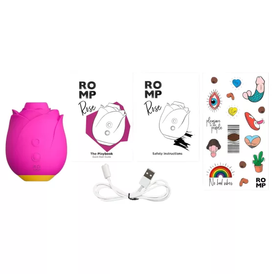 ROMP Rose - Air Pulse Rose Vibrator (Pink)