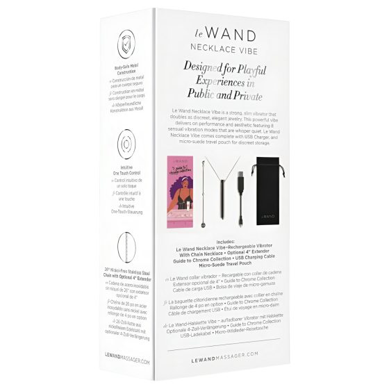 le Wand - Luxury Vibrator Necklace - (Black)