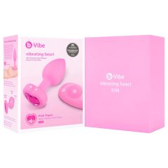   B-Vibe Heart - Rechargeable Remote-Controlled Anal Vibrator (Pink)
