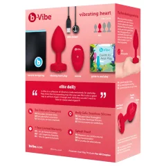   B-Vibe Heart - Rechargeable Remote-Controlled Anal Vibrator (Red)