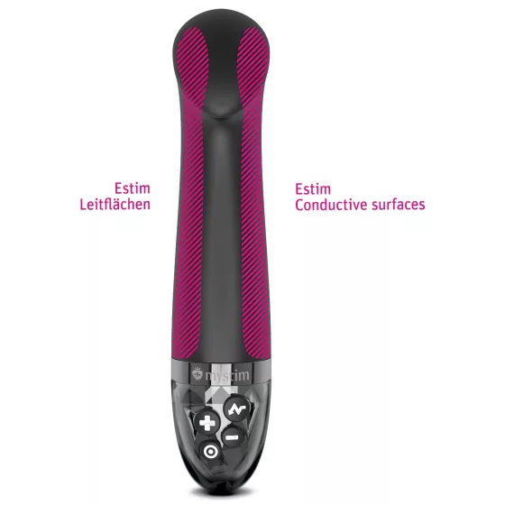 Mystim Right on Ron E-Stim - Electro G-Spot Vibrator (Black)