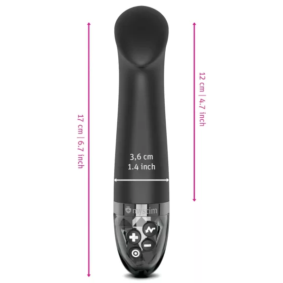 Mystim Right on Ron E-Stim - Electro G-Spot Vibrator (Black)