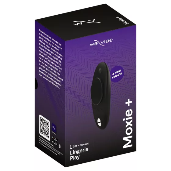 We-Vibe Moxie+ - Wearable app- and remote-controlled clitoral vibrator (black)