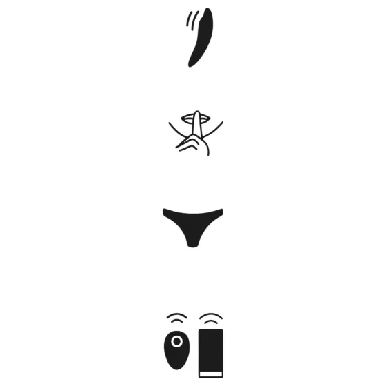 We-Vibe Moxie+ - Wearable app- and remote-controlled clitoral vibrator (black)