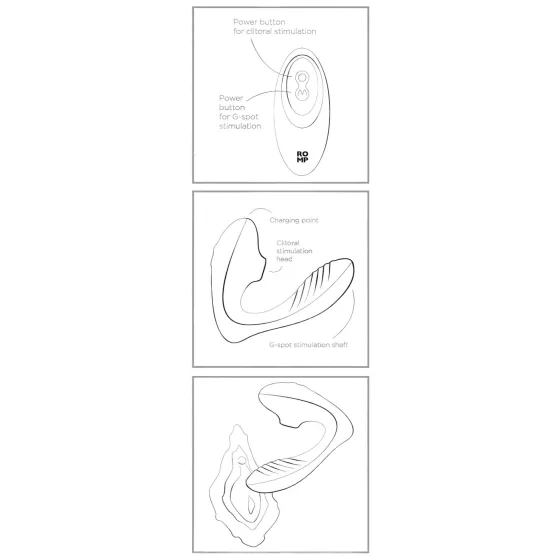 ROMP Reverb - Airwave 2-in-1 G-Spot Vibrator (Purple)